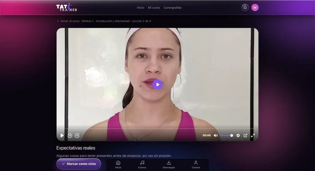 Taty Trainer — plataforma