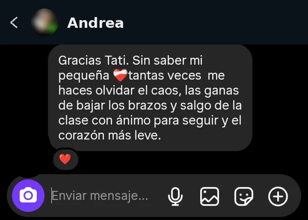 Testimonio de Andrea